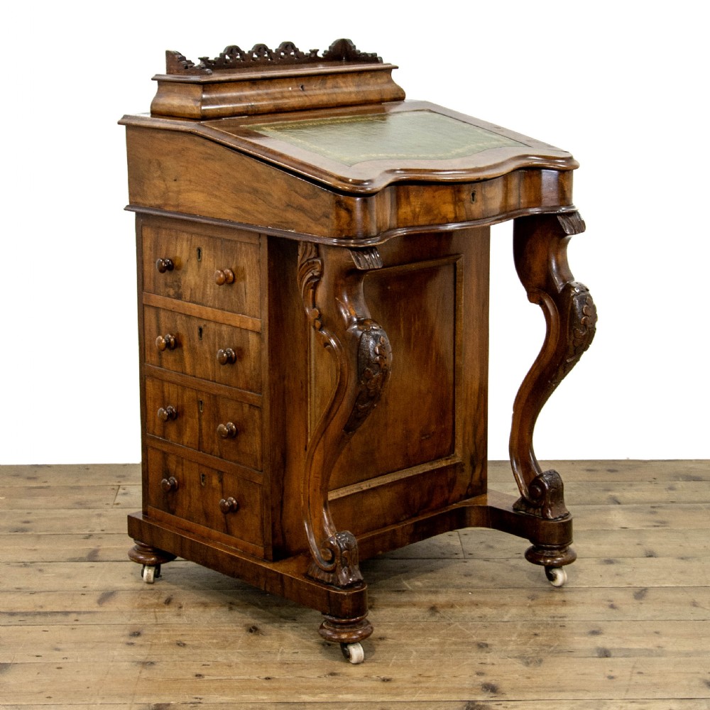 Victorian Walnut Davenport Desk