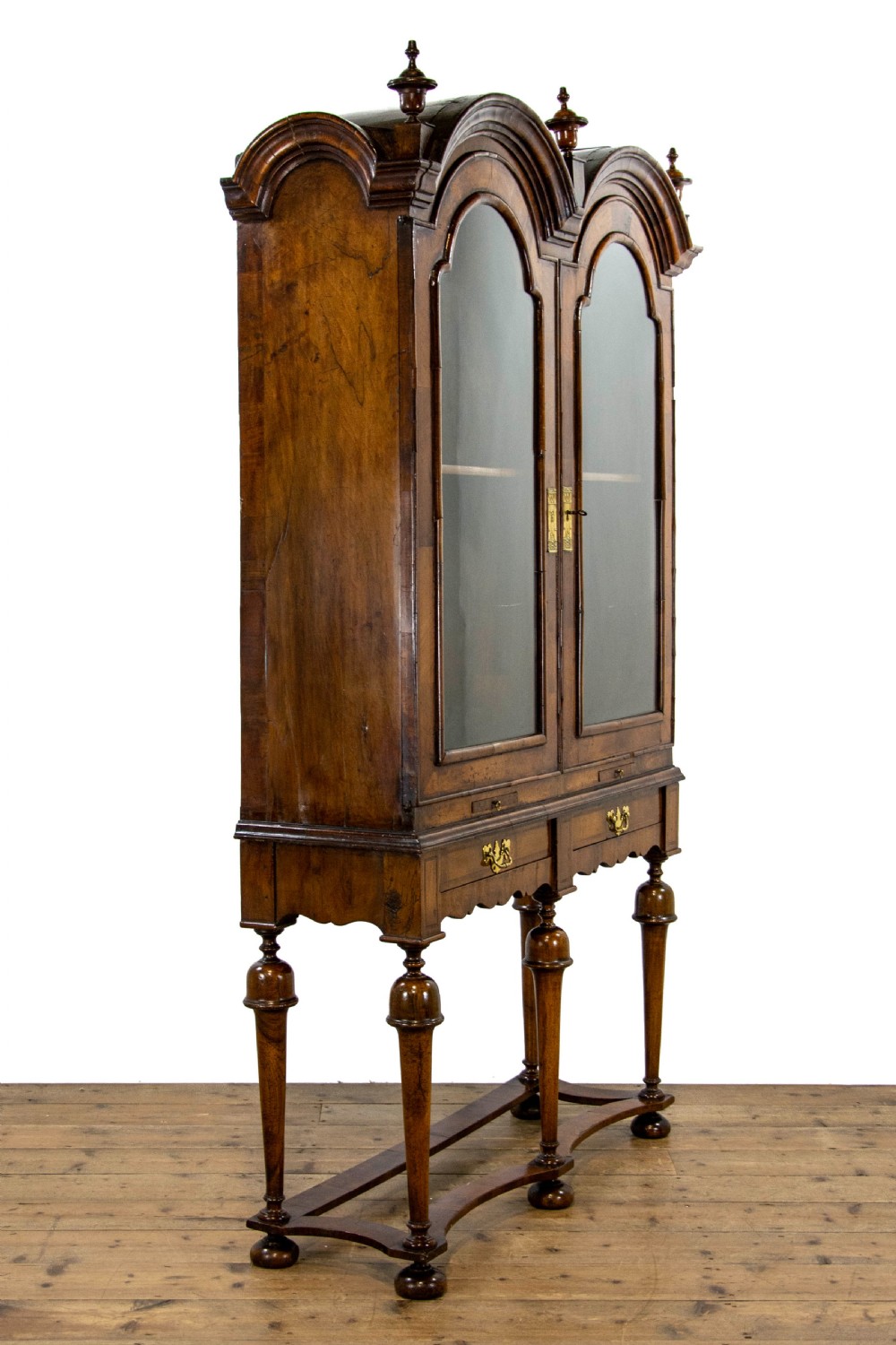 Antique William and Mary Walnut Glass Display Cabinet View VIII