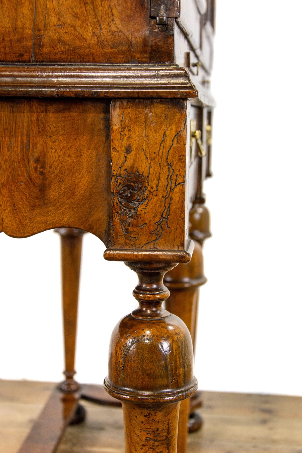 Antique William and Mary Walnut Glass Display Cabinet View XIII