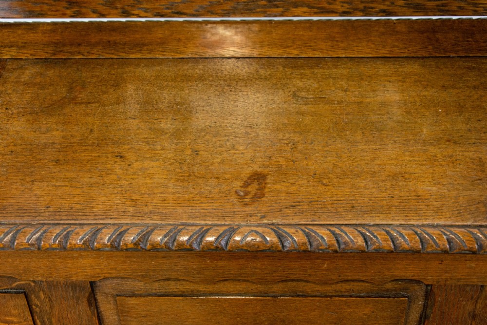 Antique Oak Monks Bench View V