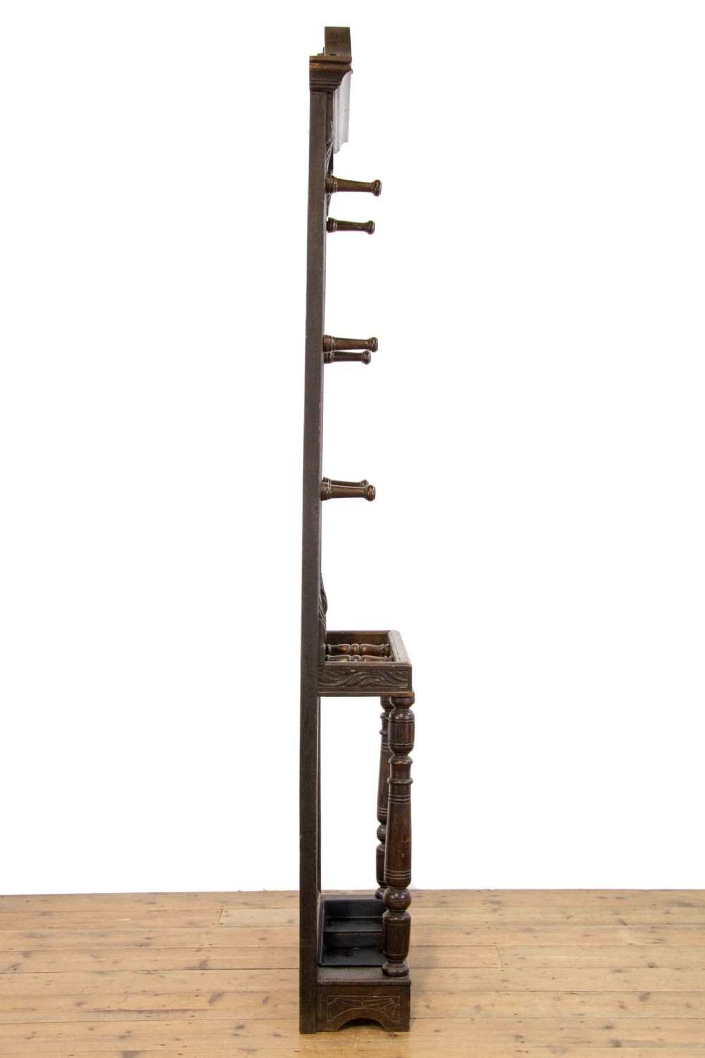 Antique Oak Hall Stand View VII