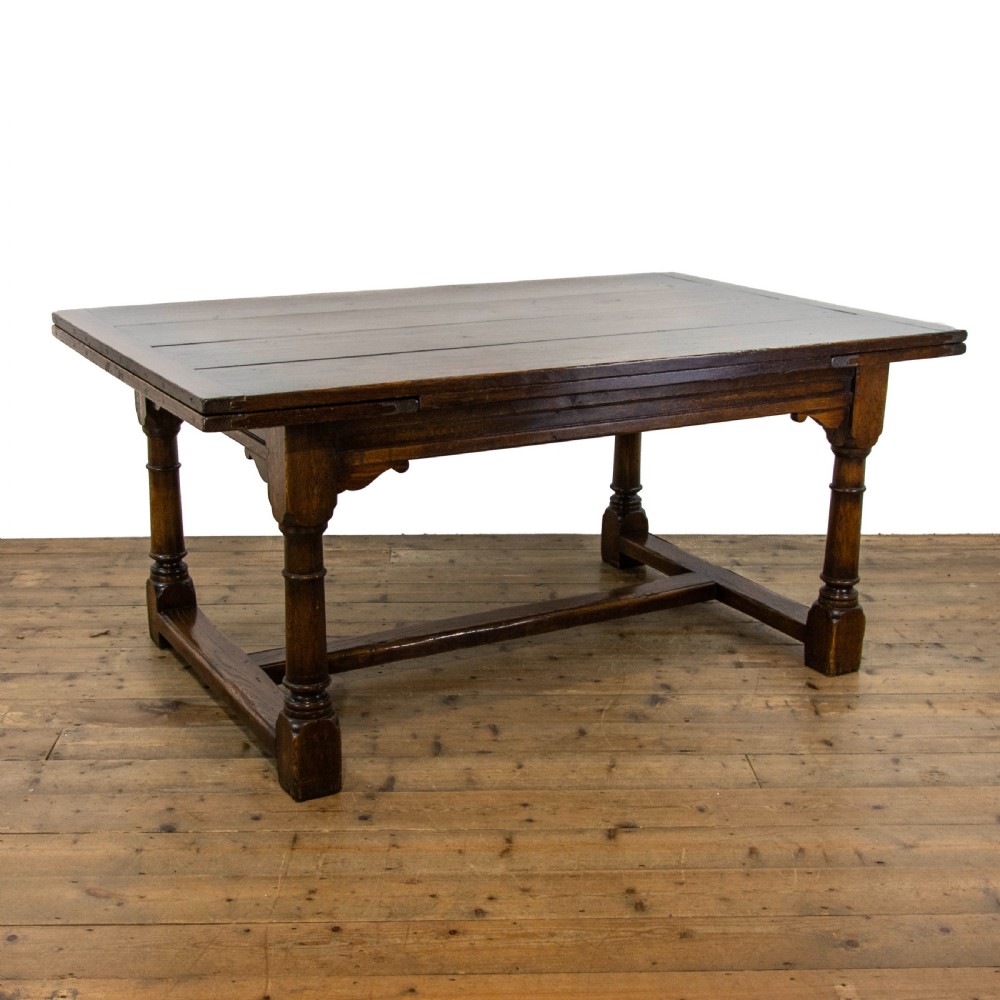 Antique Oak Extending Refectory Table
