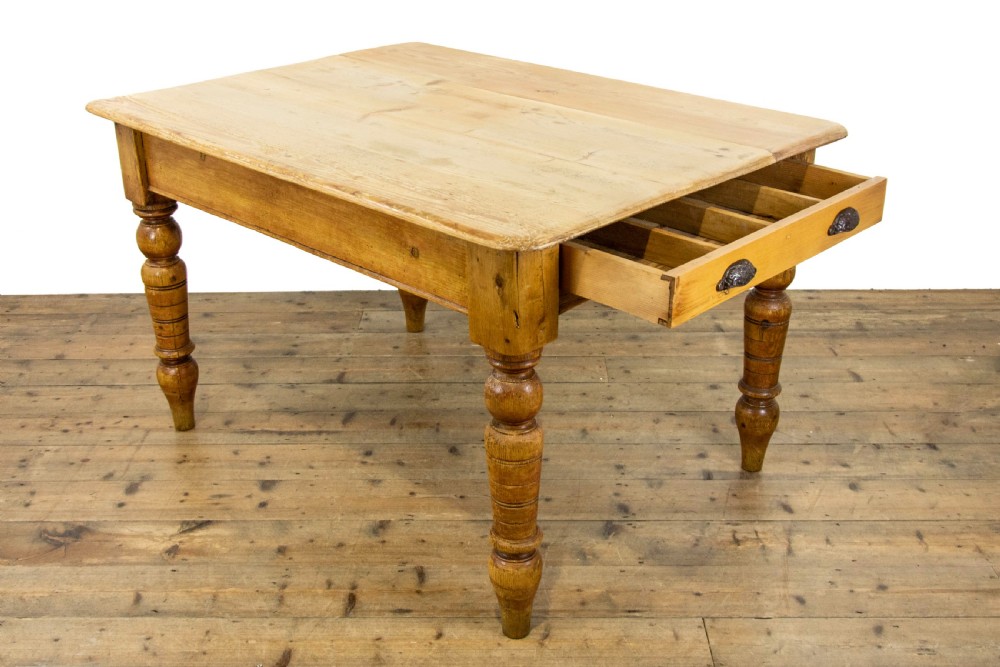 Antique Pine Farmhouse Kitchen Table View III