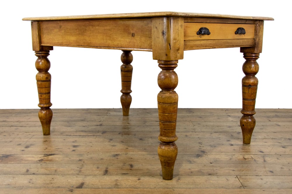 Antique Pine Farmhouse Kitchen Table View IV