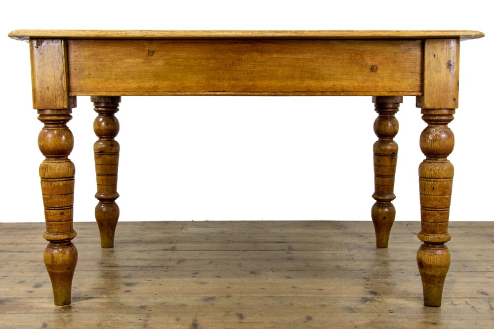 Antique Pine Farmhouse Kitchen Table View V