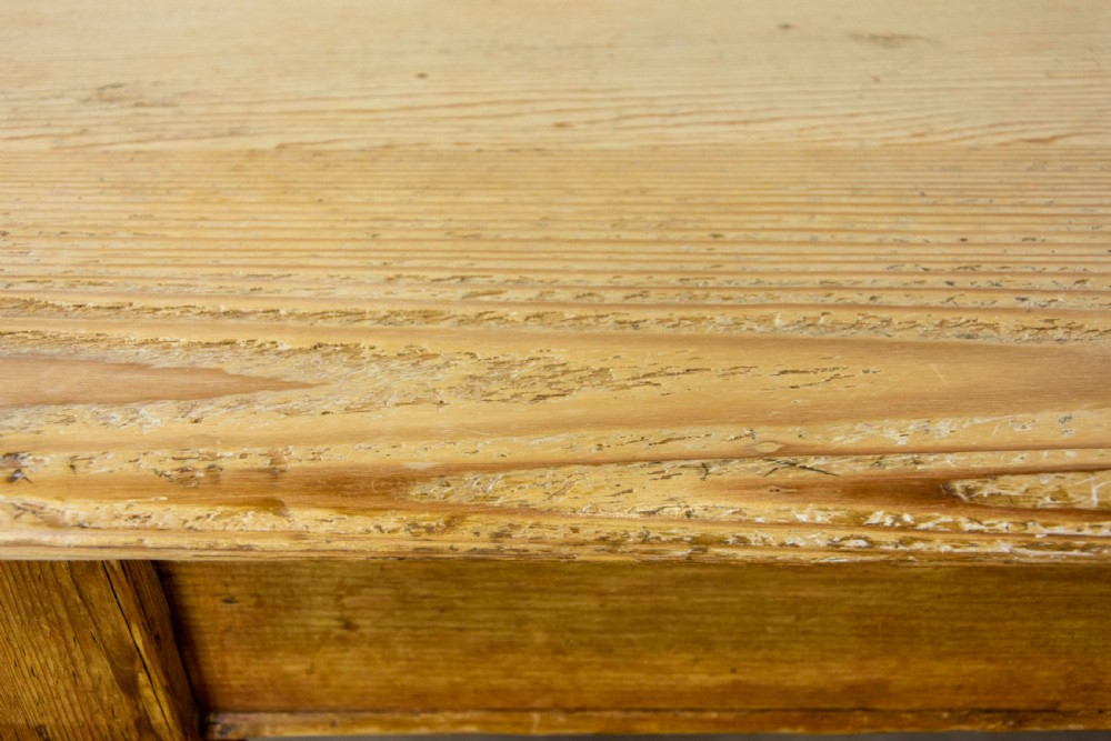 Antique Pine Farmhouse Kitchen Table View VIII