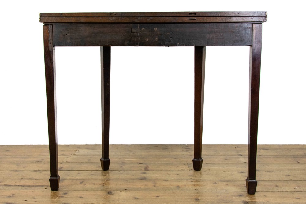 Antique George III Demi-Lune Mahogany Extendable Table View VI