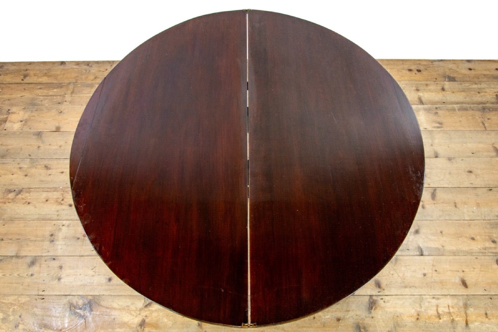 Antique George III Demi-Lune Mahogany Extendable Table View X