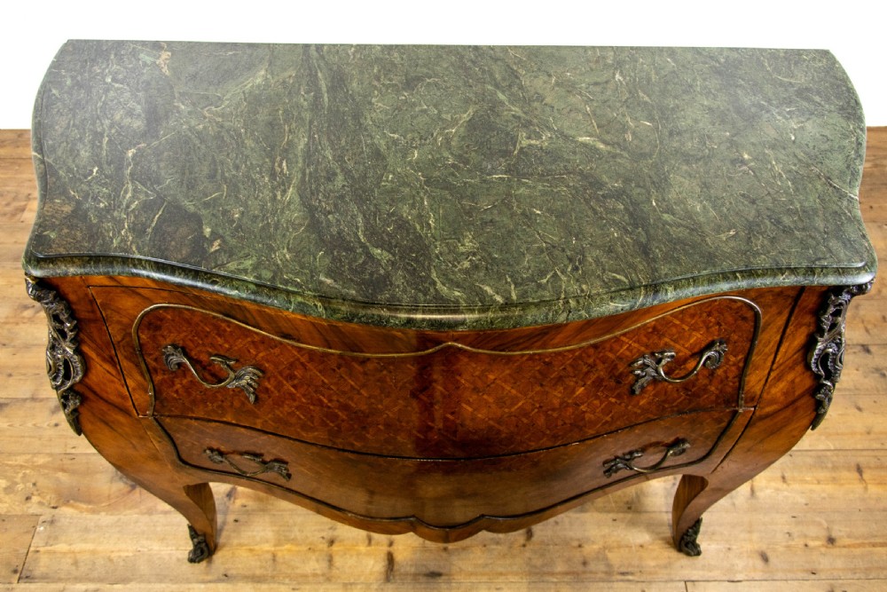 Louis XV Style Kingswood Bombe Commode Chest View VIII