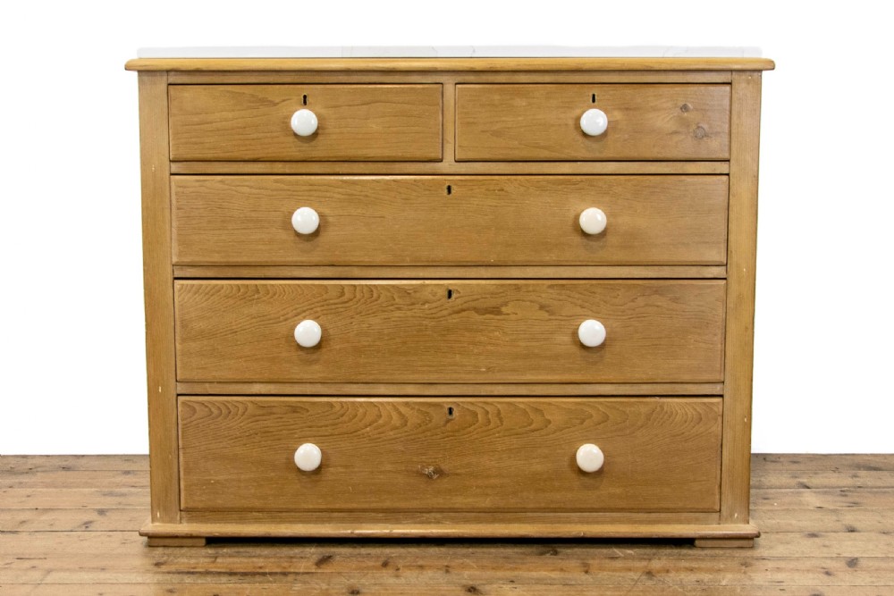 Victorian Pine Chest of Drawers with Marble Top View II