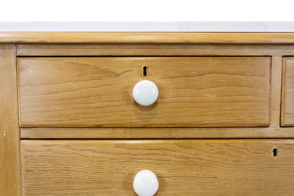 Victorian Pine Chest of Drawers with Marble Top View III