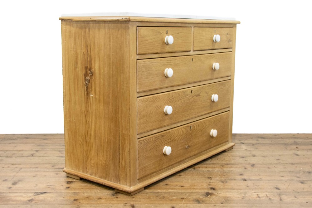 Victorian Pine Chest of Drawers with Marble Top View V