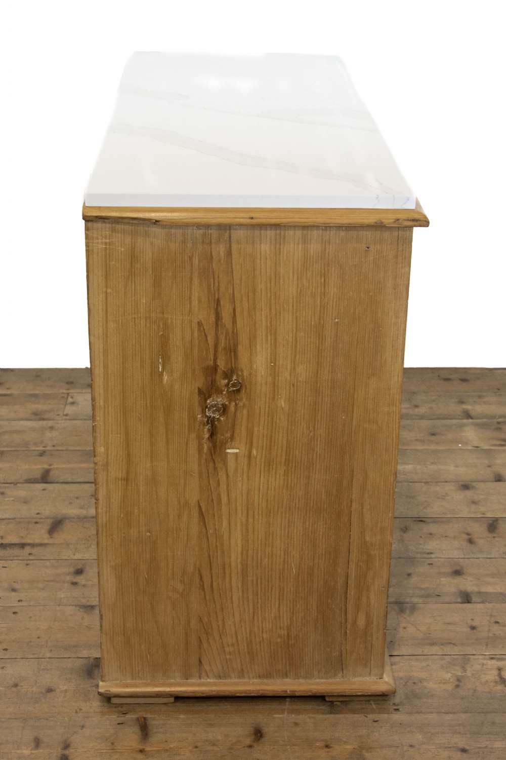 Victorian Pine Chest of Drawers with Marble Top View VII