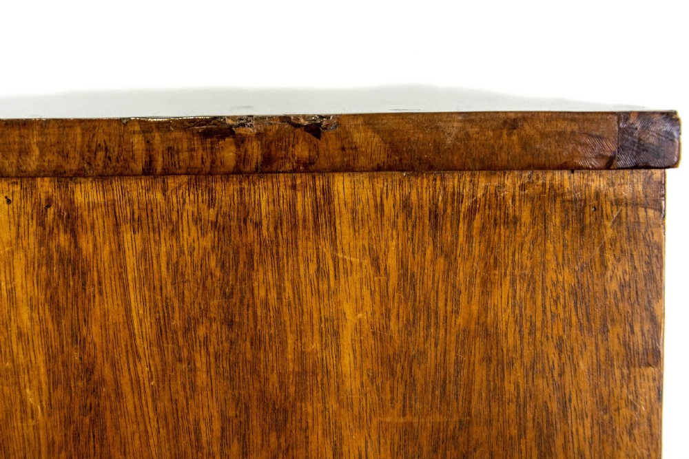 Antique Bow Front Mahogany Chest of Drawers View X