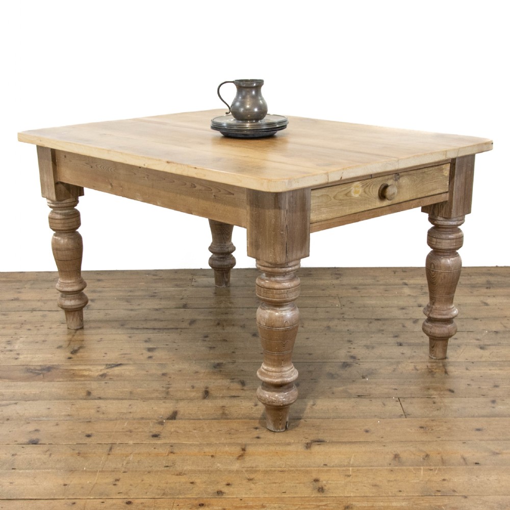 Antique Pine Farmhouse Kitchen Table