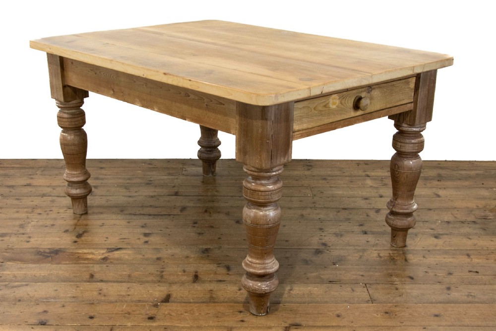 Antique Pine Farmhouse Kitchen Table View II
