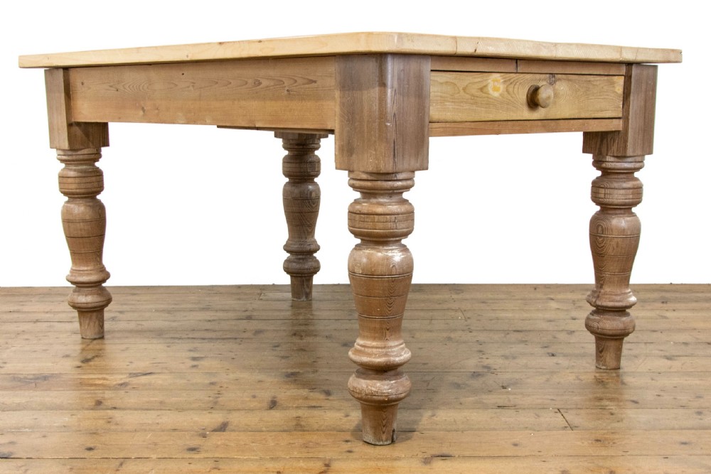 Antique Pine Farmhouse Kitchen Table View III