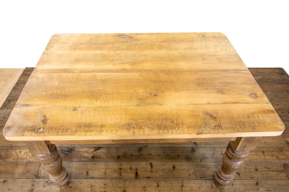 Antique Pine Farmhouse Kitchen Table View VI