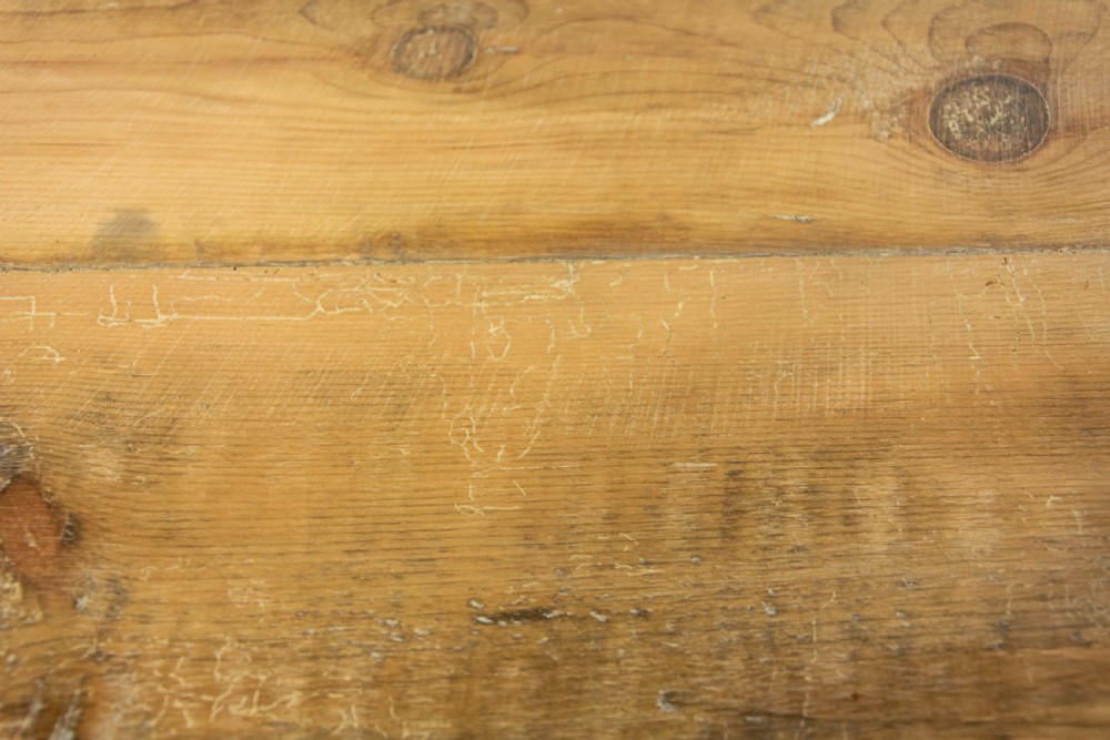Antique Pine Farmhouse Kitchen Table View VII