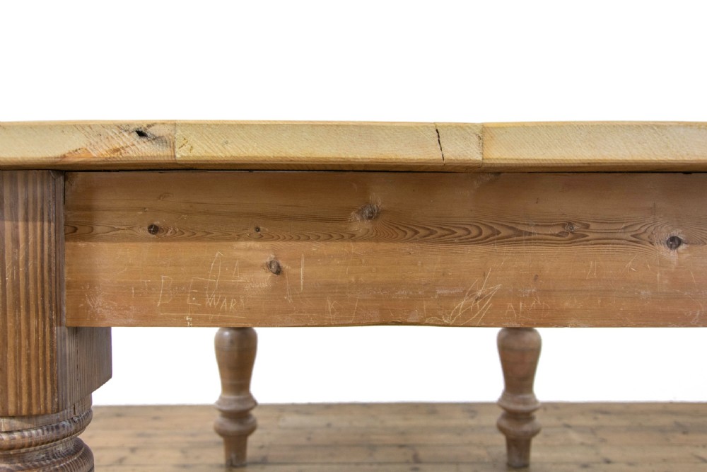 Antique Pine Farmhouse Kitchen Table View IX