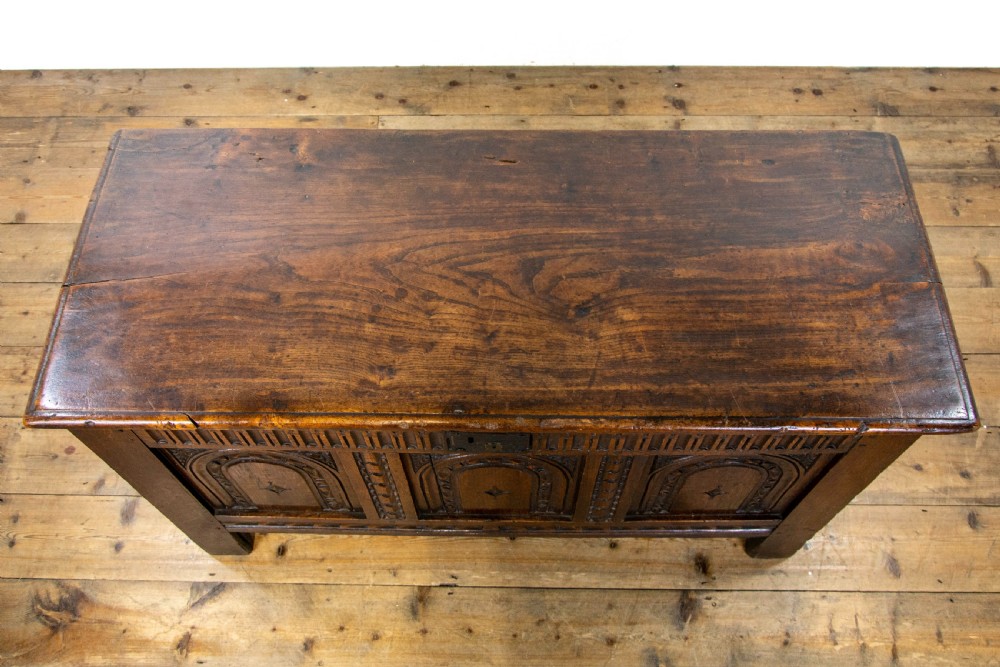 Small 17th Century Antique Oak Coffer View IV