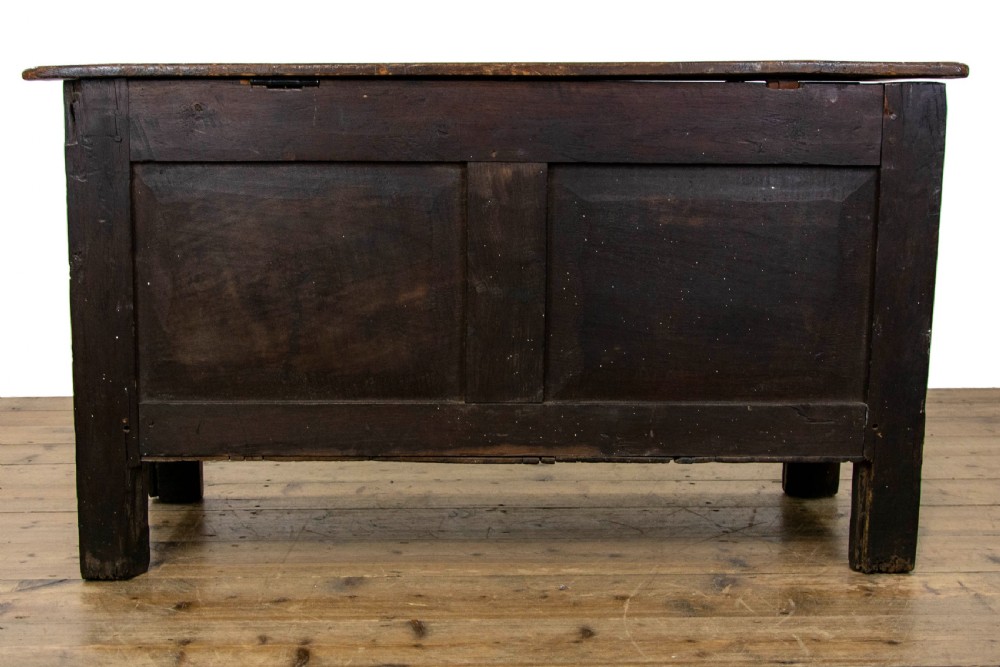 Small 17th Century Antique Oak Coffer View XIII