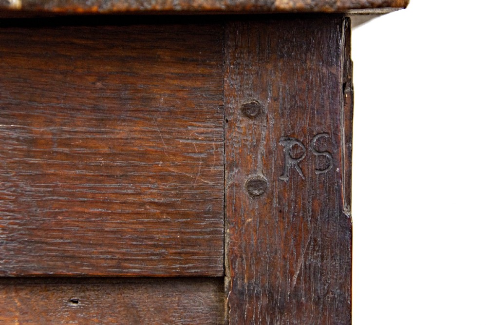 Small 17th Century Antique Oak Coffer View XIV