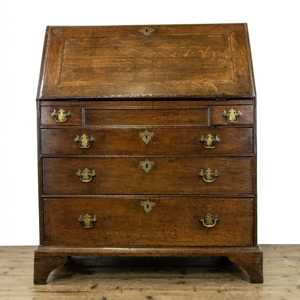 Antique George III Oak Bureau