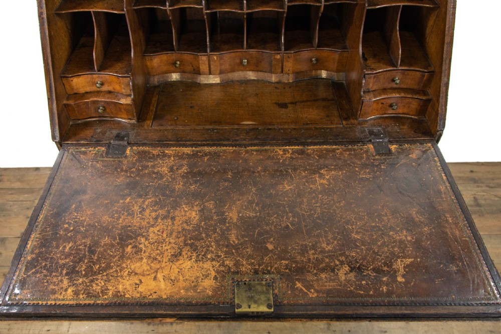 Antique George III Oak Bureau View VI
