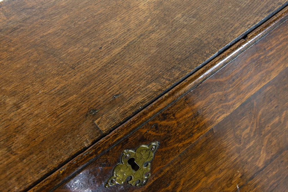 Antique George III Oak Bureau View XII