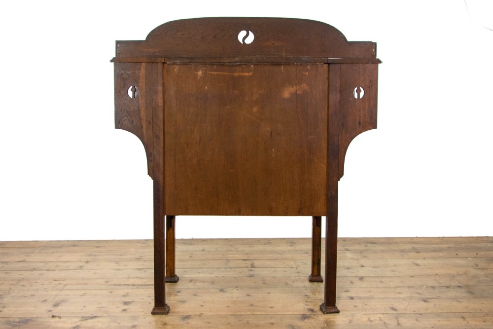 Antique Oak Arts and Crafts Bureau View XI
