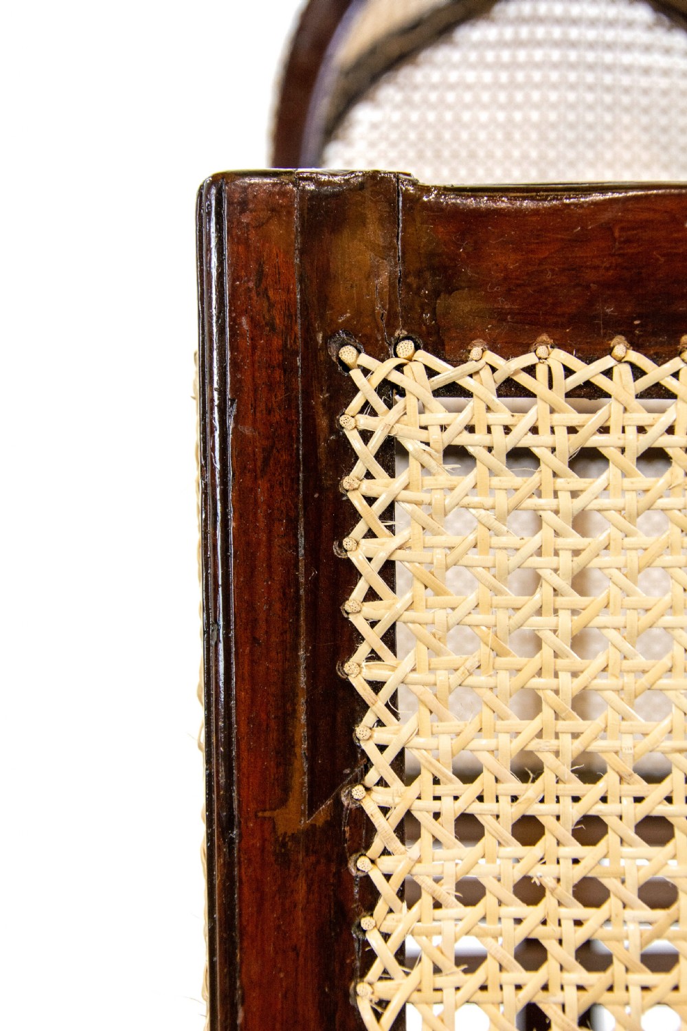 Victorian Mahogany and Rattan Cradle or Crib View VII