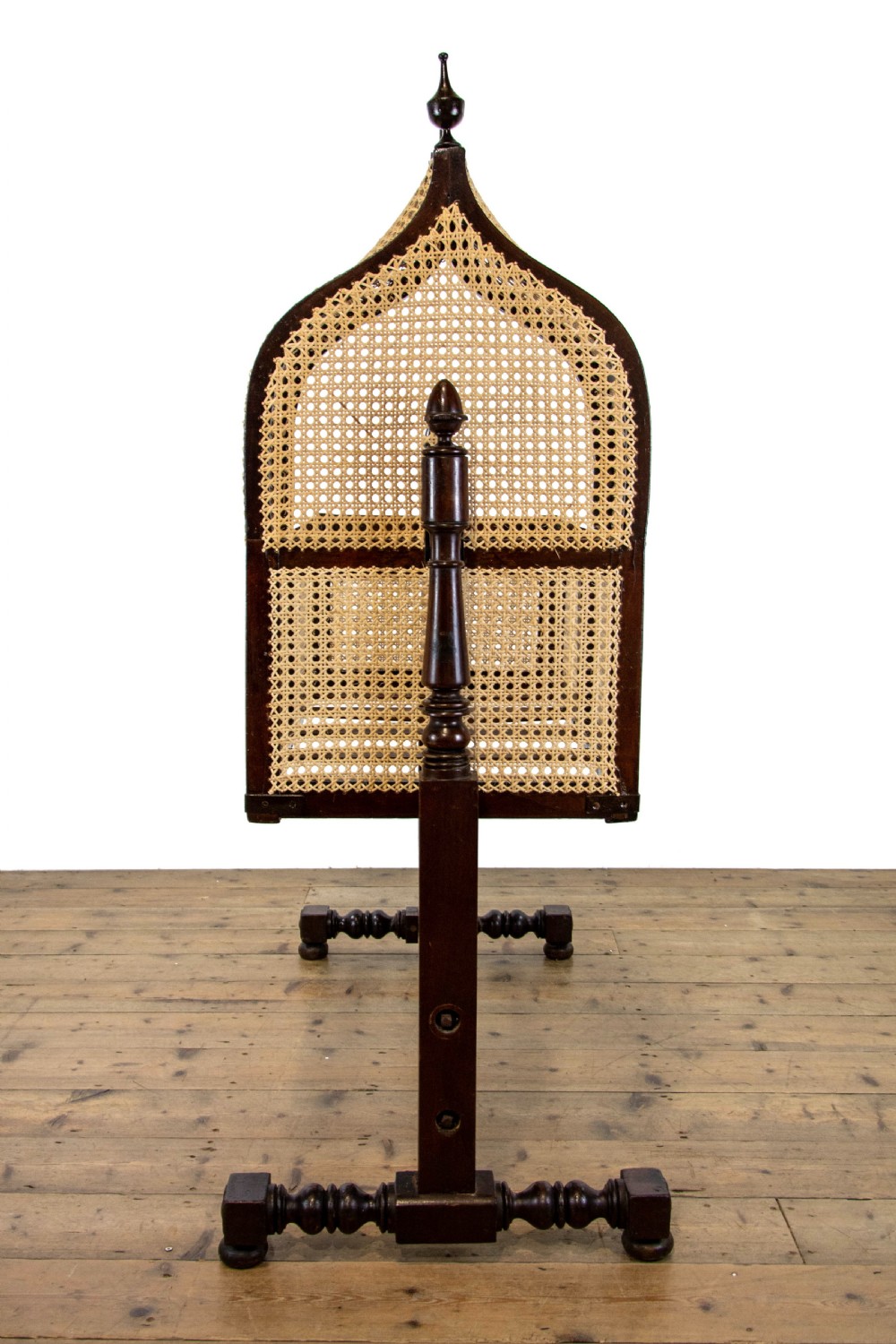 Victorian Mahogany and Rattan Cradle or Crib View IX
