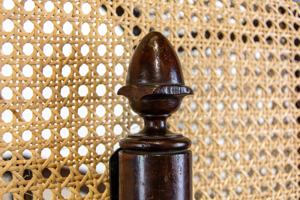 Victorian Mahogany and Rattan Cradle or Crib View XI
