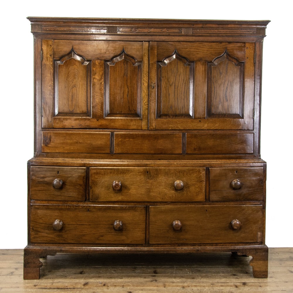 Antique Welsh Oak Cupboard or Carmarthen Coffer