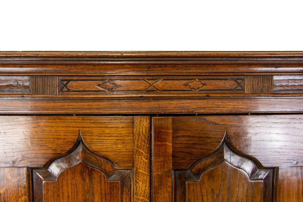 Antique Welsh Oak Cupboard or Carmarthen Coffer View VI