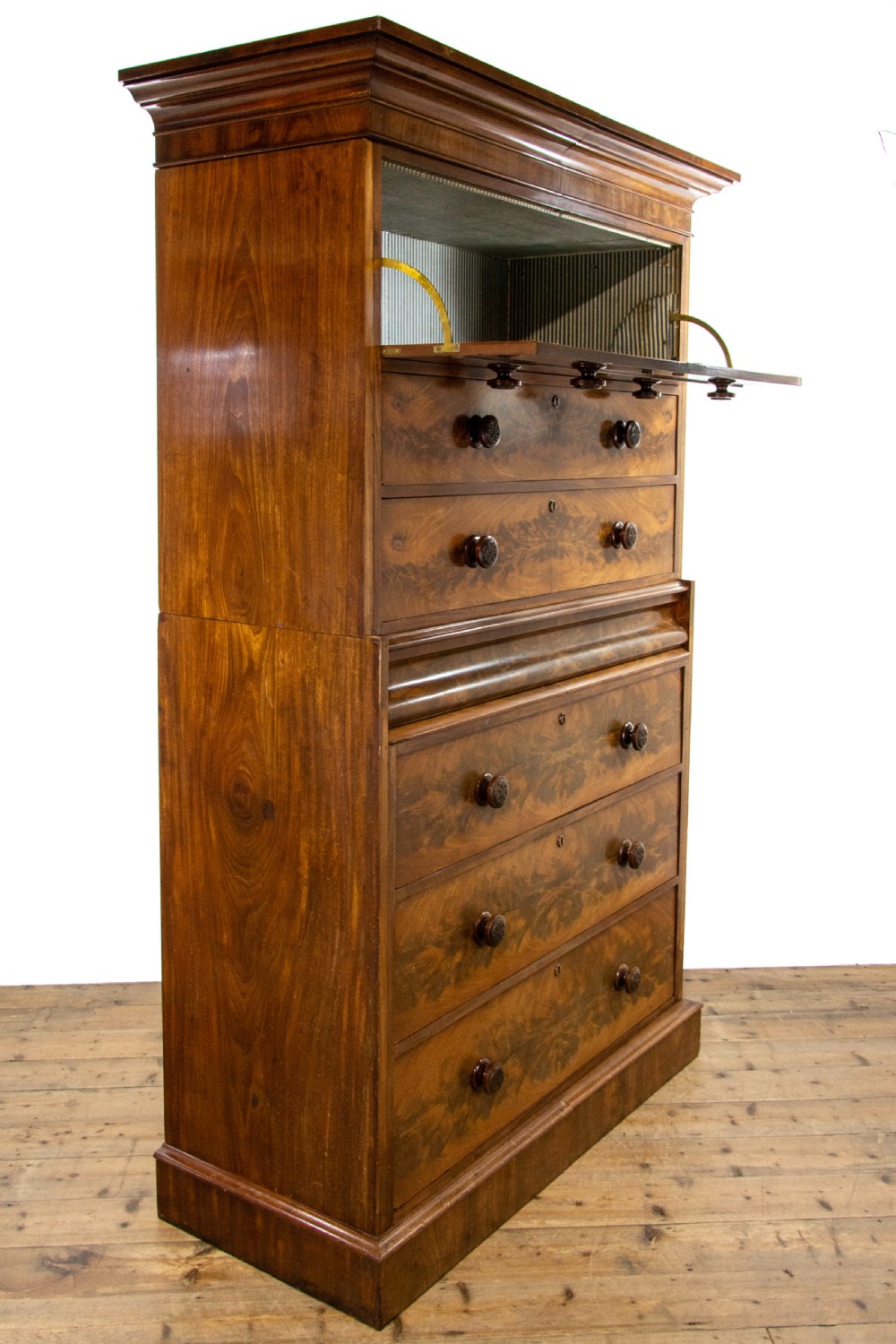 Victorian Mahogany Chest on Chest View IX