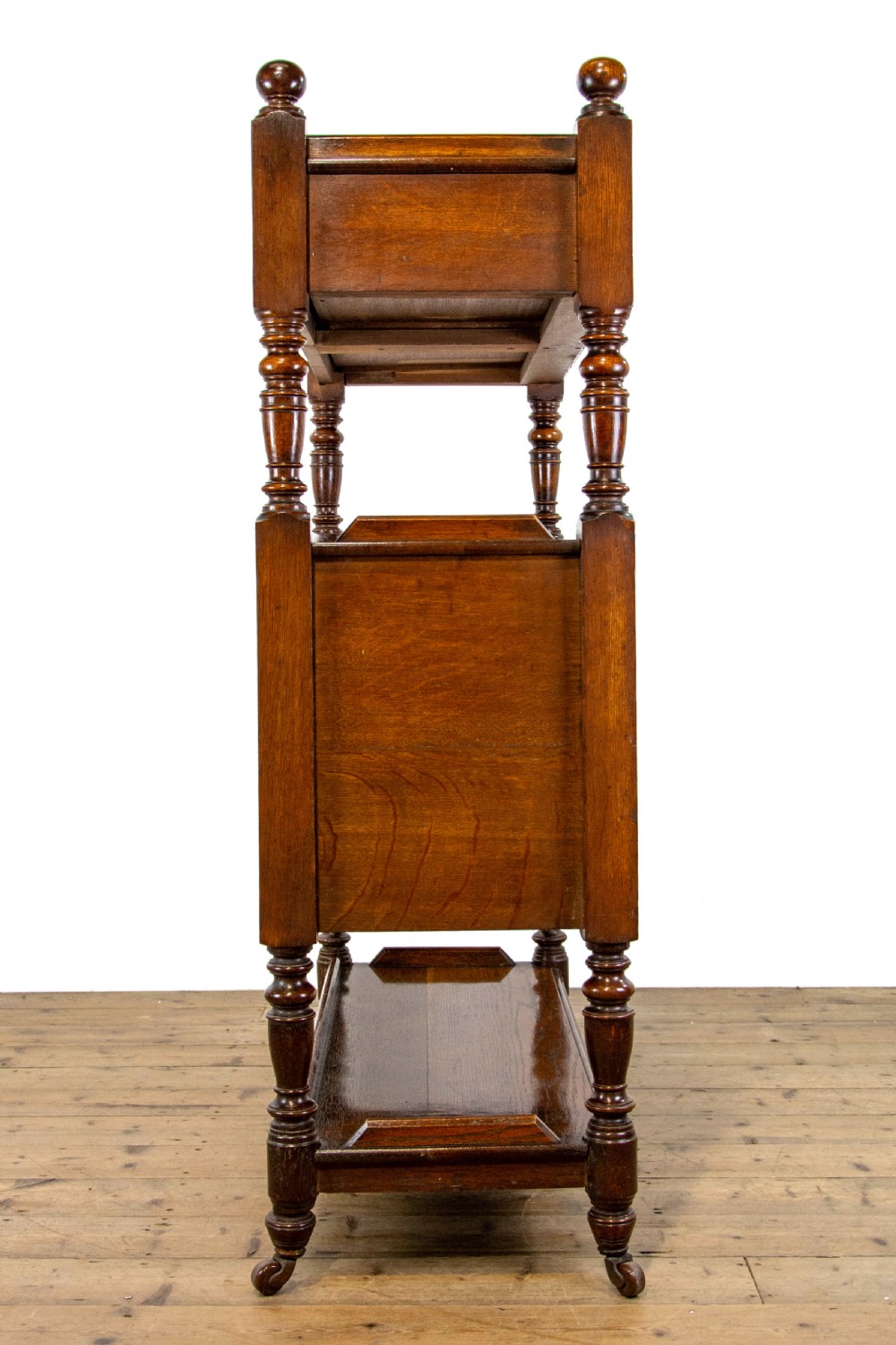 Antique Oak Buffet or Drinks Trolley View VIII