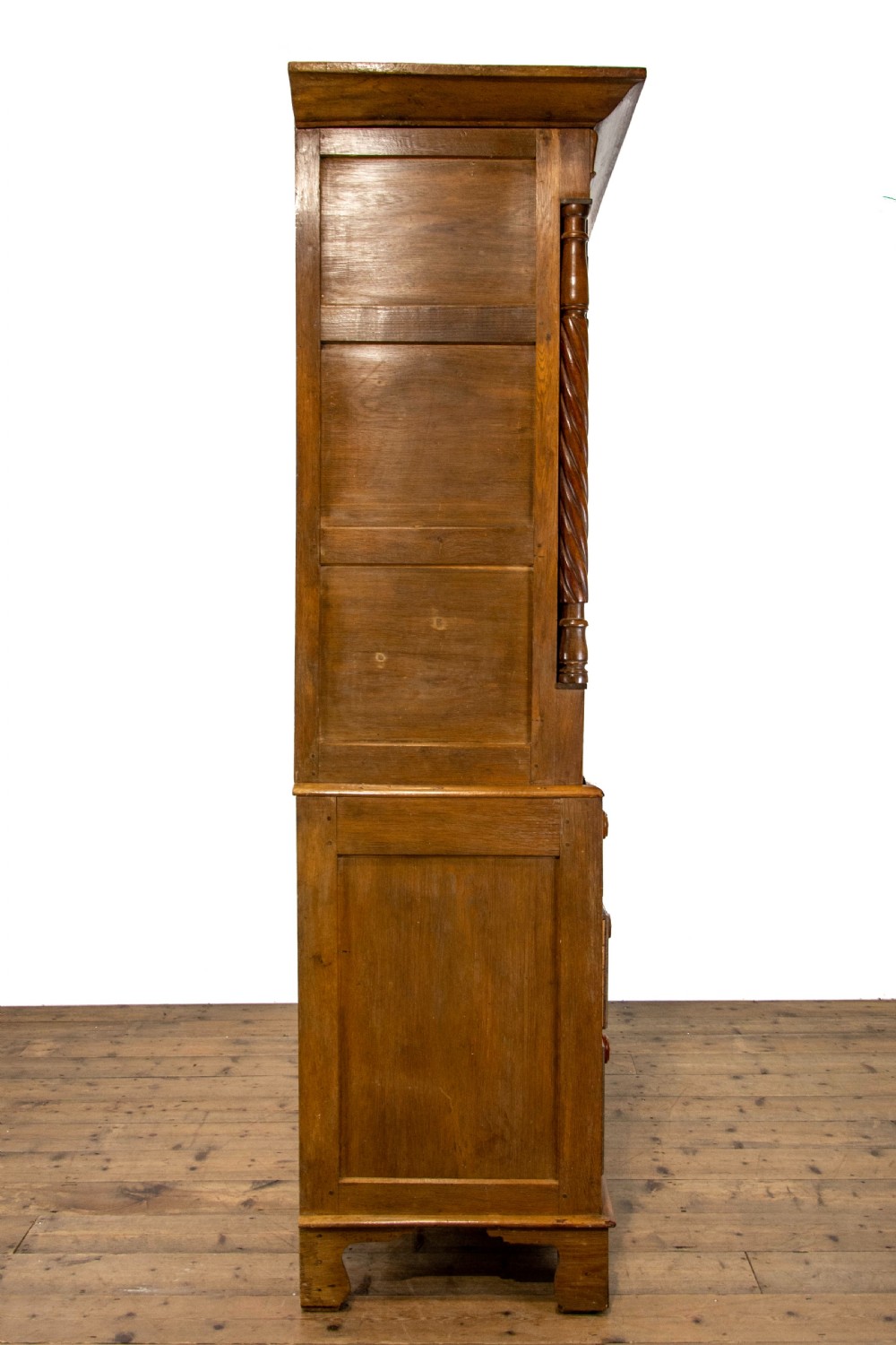Antique Welsh Oak Linen Press Cupboard View X