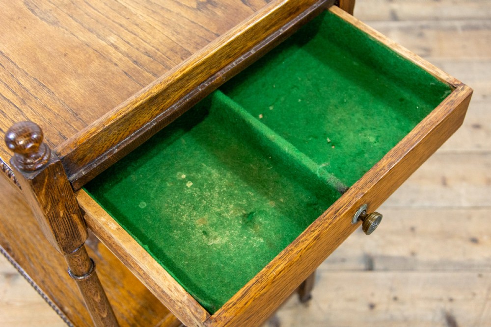 Antique Oak Tea Trolley View IV