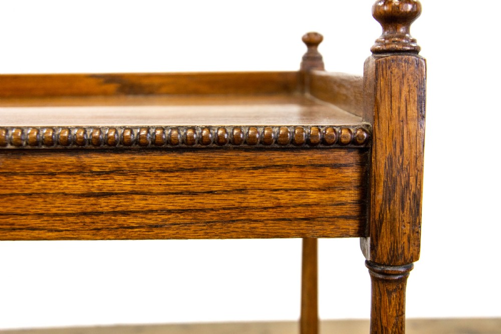 Antique Oak Tea Trolley View VIII