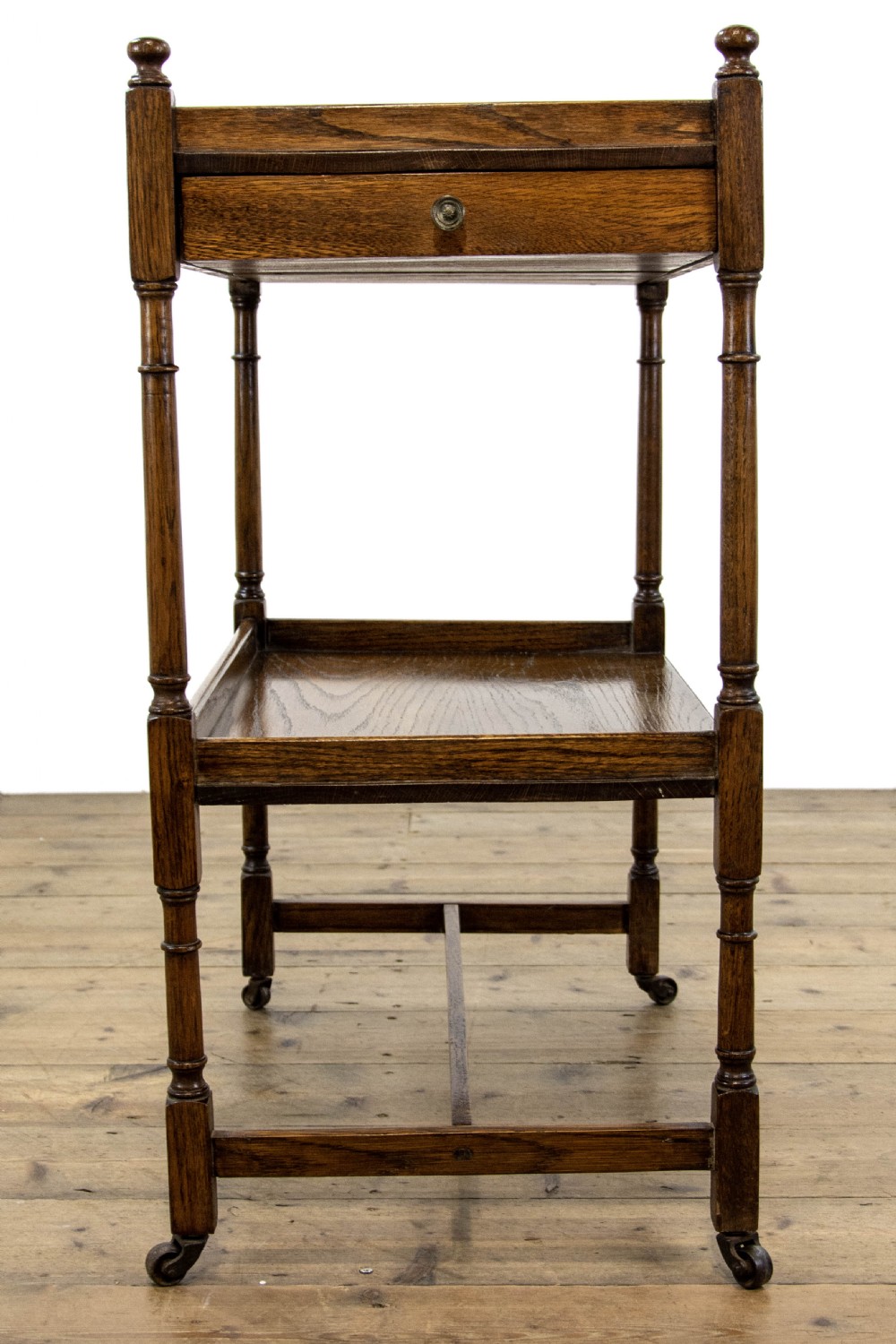 Antique Oak Tea Trolley View IX