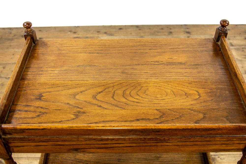 Antique Oak Tea Trolley View XI
