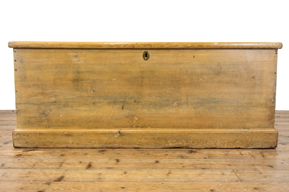 Large Antique Pine Trunk or Blanket Box View III