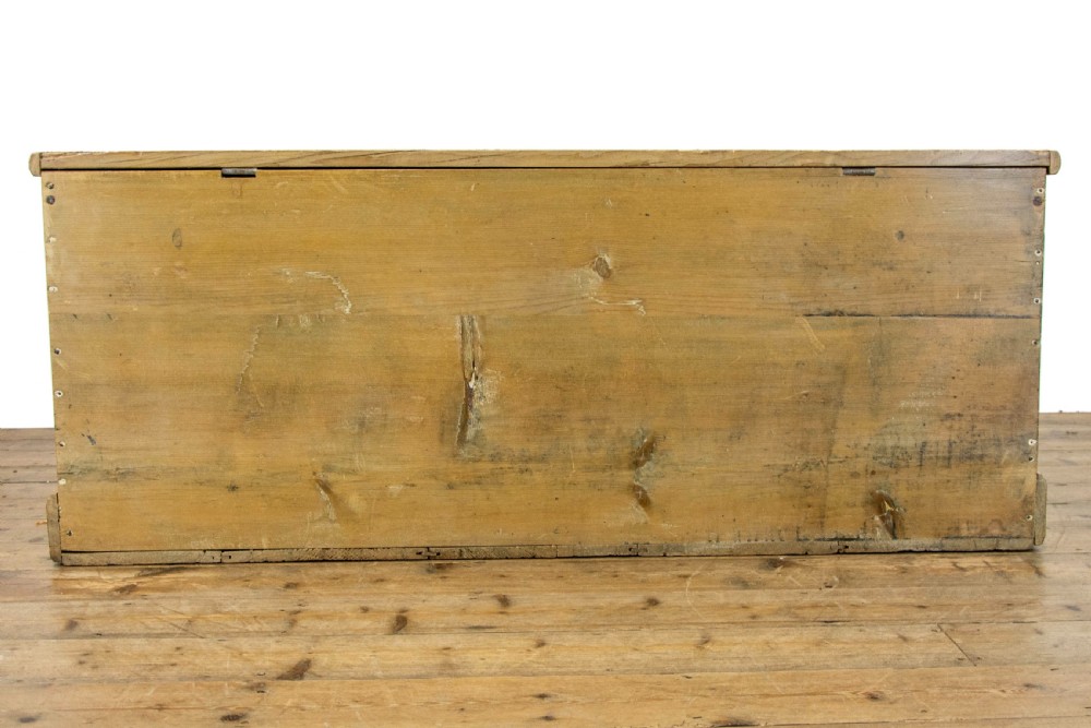 Large Antique Pine Trunk or Blanket Box View X