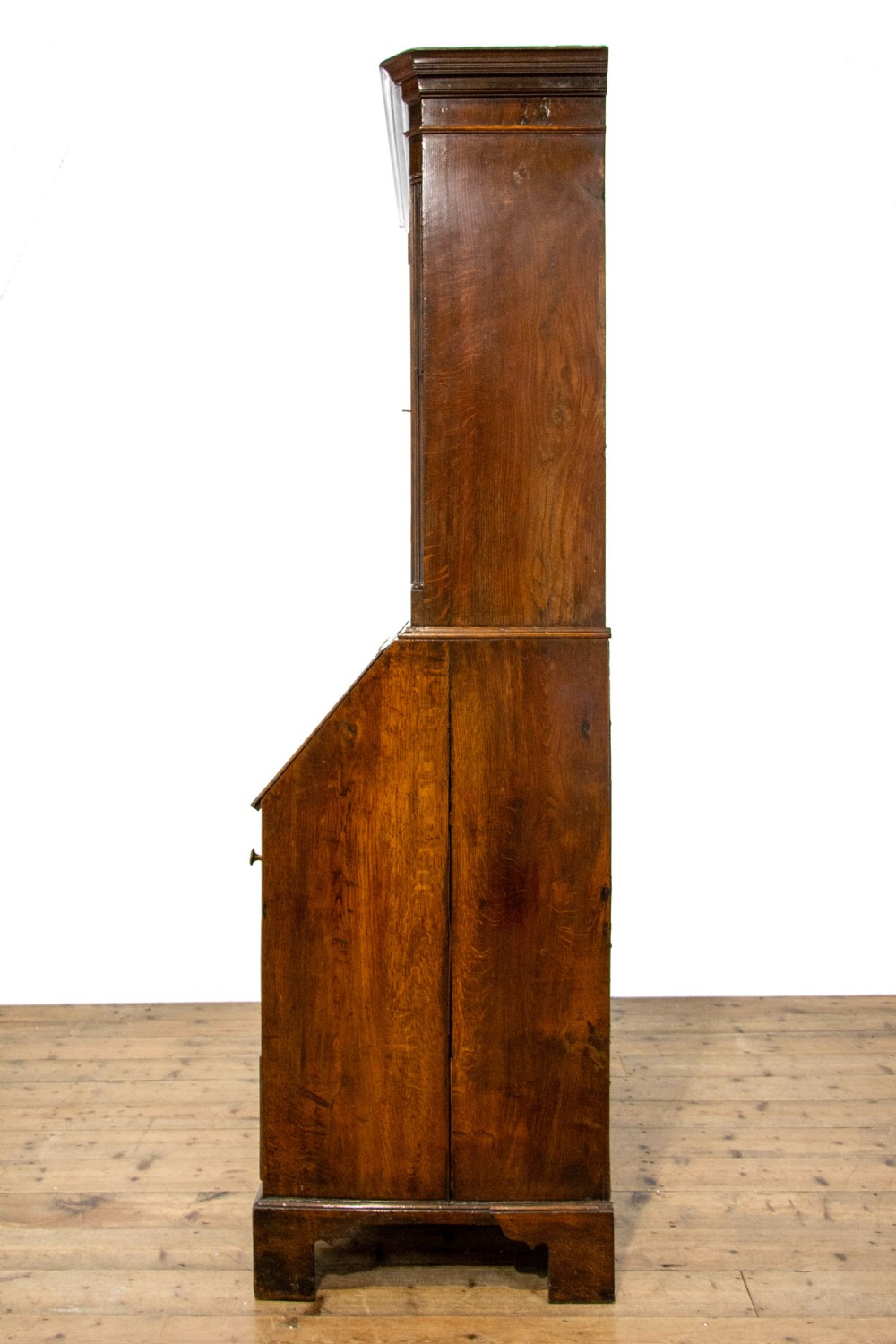Antique 18th Century Welsh Oak Bureau Bookcase View XIV