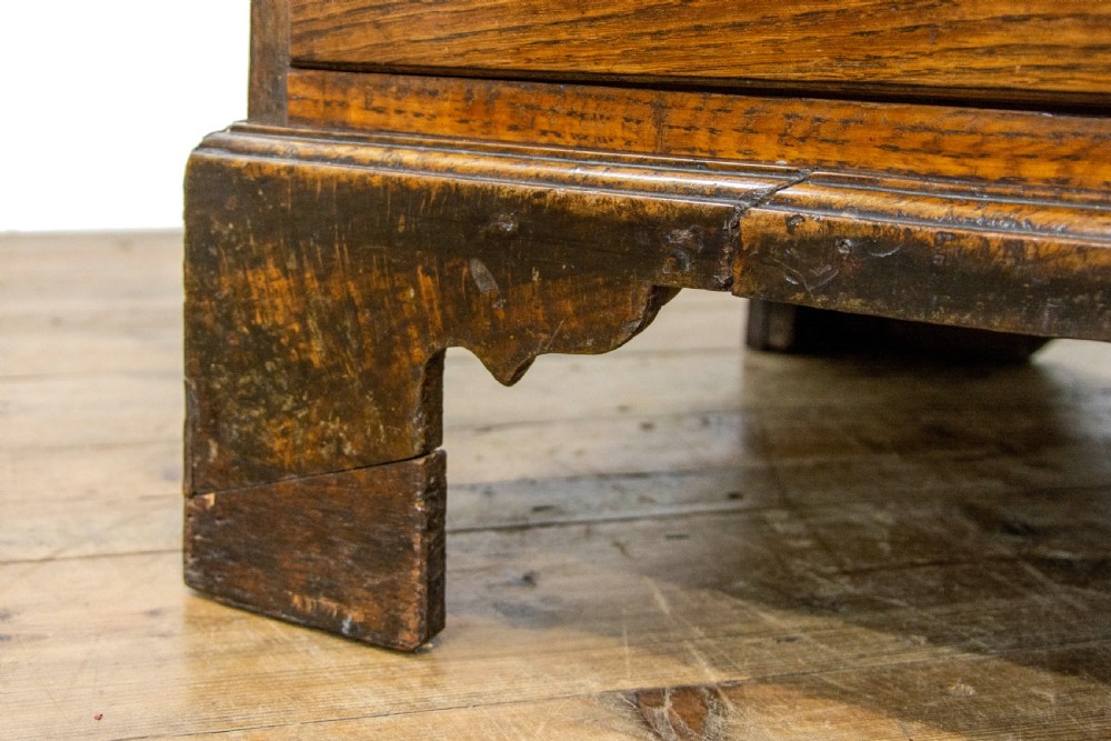 Antique 18th Century Welsh Oak Bureau Bookcase View XVI
