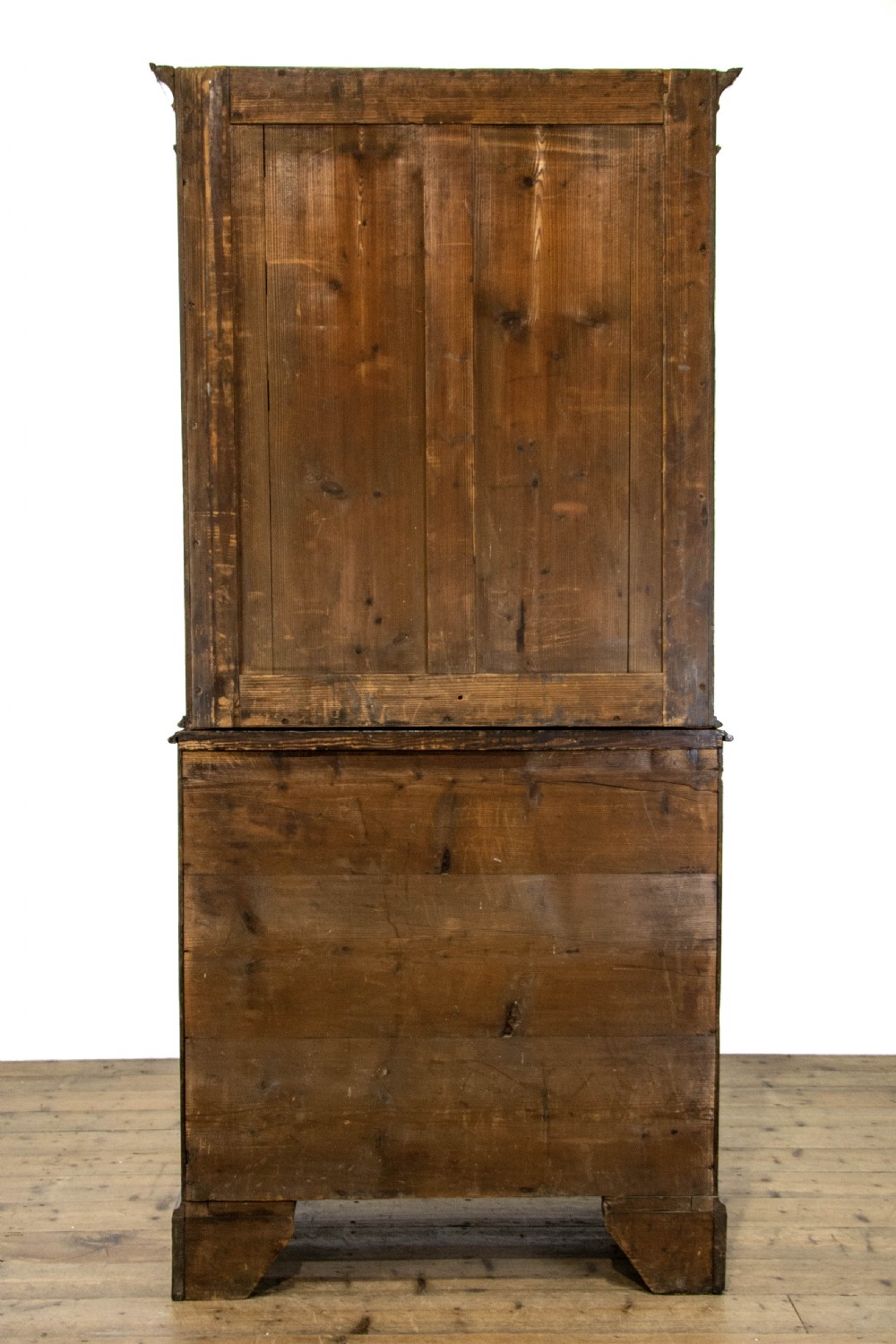 Narrow Antique Oak Linen Press Cupboard View IX