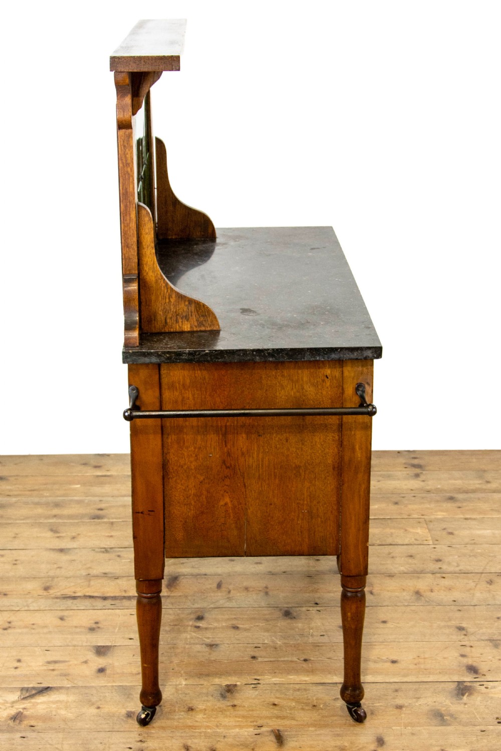 Antique Oak and Marble Washstand View VI