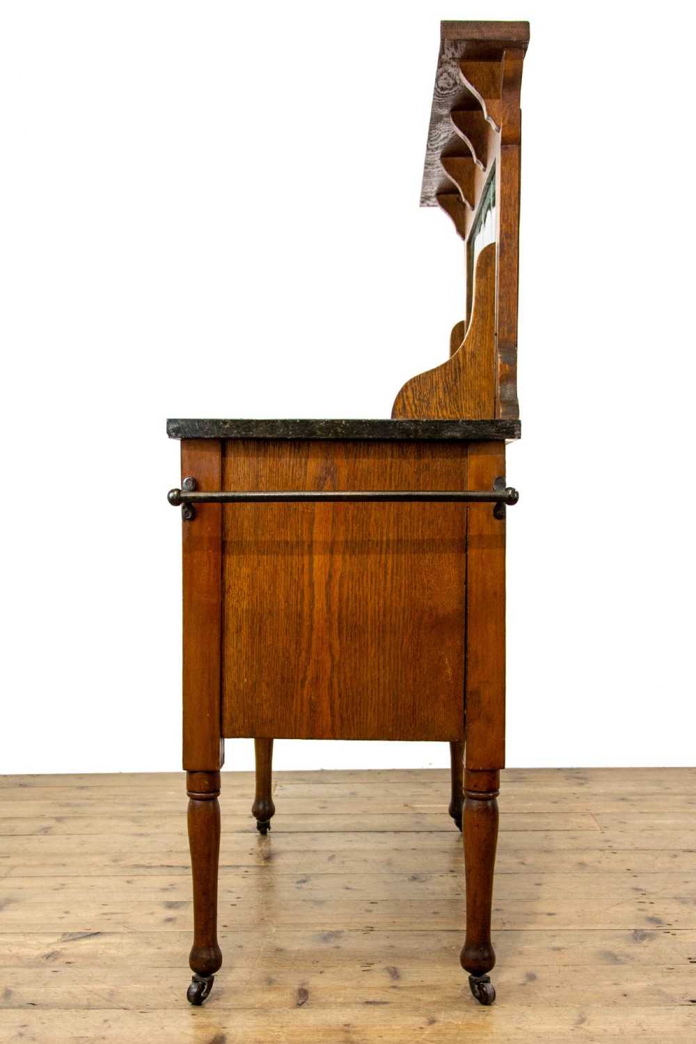 Antique Oak and Marble Washstand View VIII